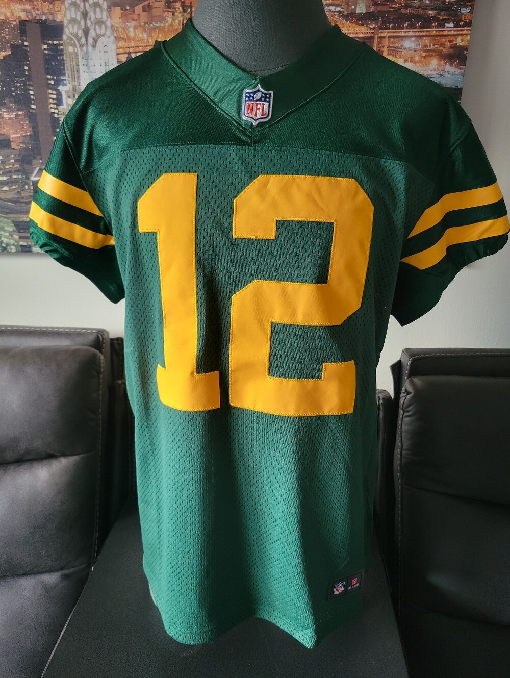 NFL Green Bay Aaron Rodgers Aunthentic Football Jersey - #12